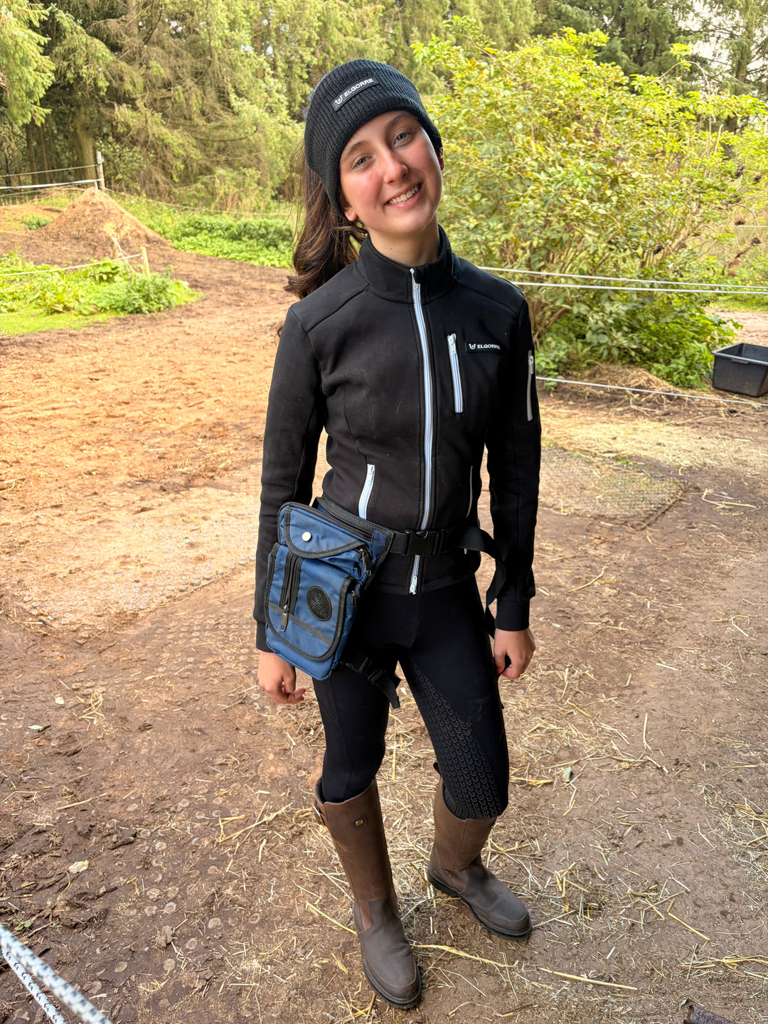 Elgorre Full Zip Sweatshirt Nr. 401 – Pige/Dame – Sort