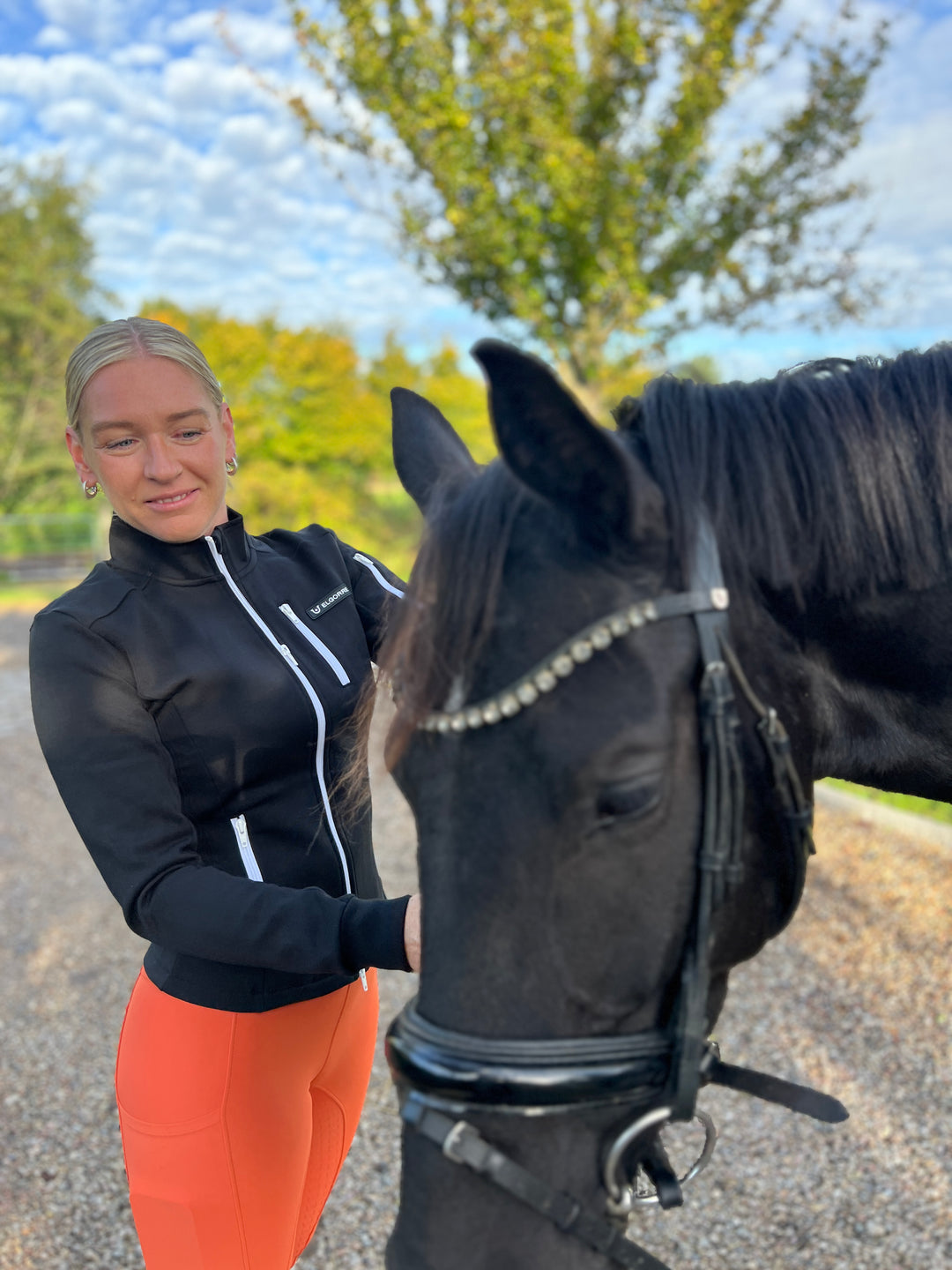 Elgorre Full Zip Sweatshirt Nr. 401 – Pige/Dame – Sort