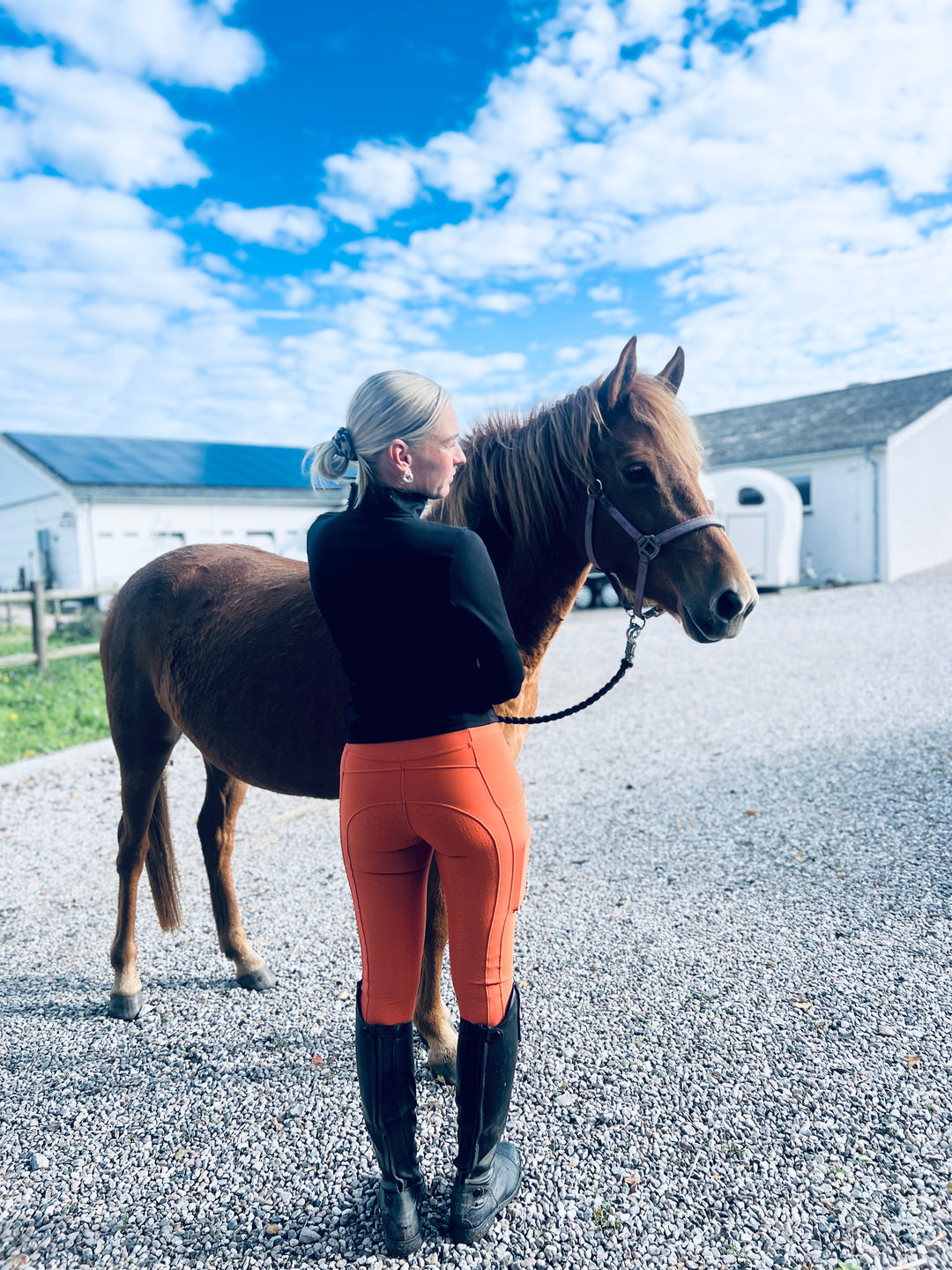 Elgorre Ridebukser Nr. 10 – Orange